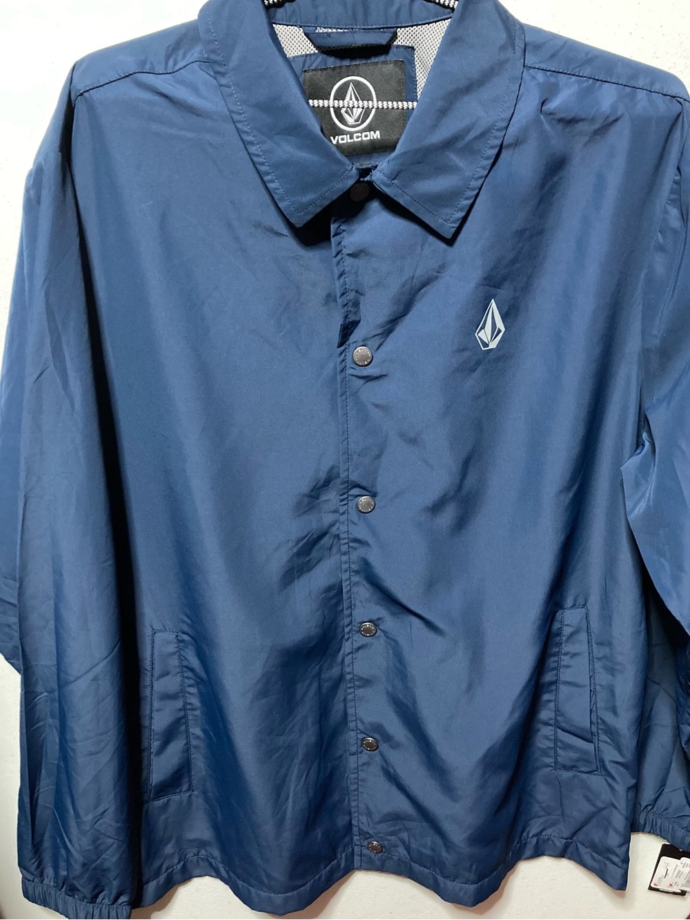 Volcom Navy Blue Lightweight Coach Jacket